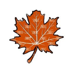 Maple Leaf – Acrylic Badge Reel Blank (2") No Hole | Optional Sticker or UV DTF