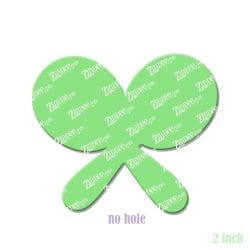 Alternative view of Maracas – Acrylic Badge Reel Blank (2") No Hole | Optional Sticker or UV DTF