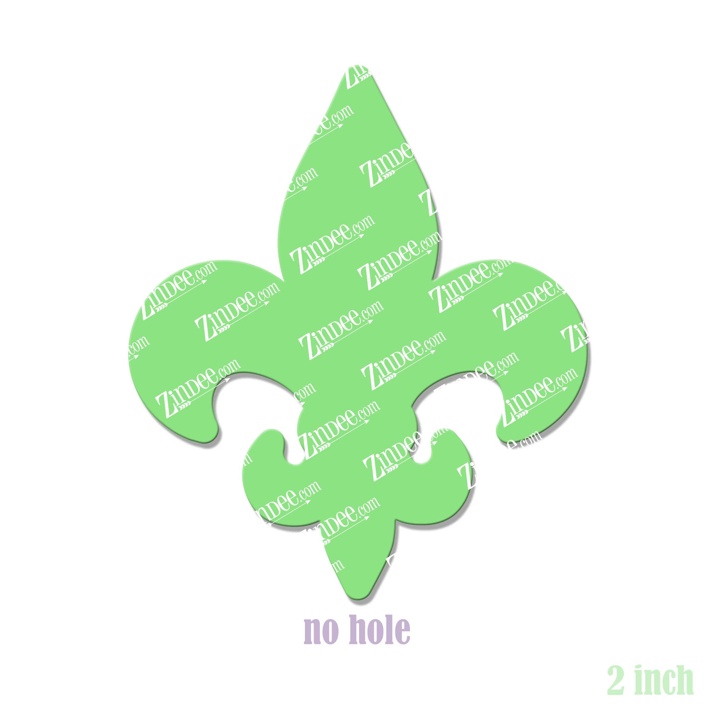 Alternative view of Mardi Gras Fleur De Lis Acrylic Blank- Sticker- UV DTF (2 inch) NO HOLE