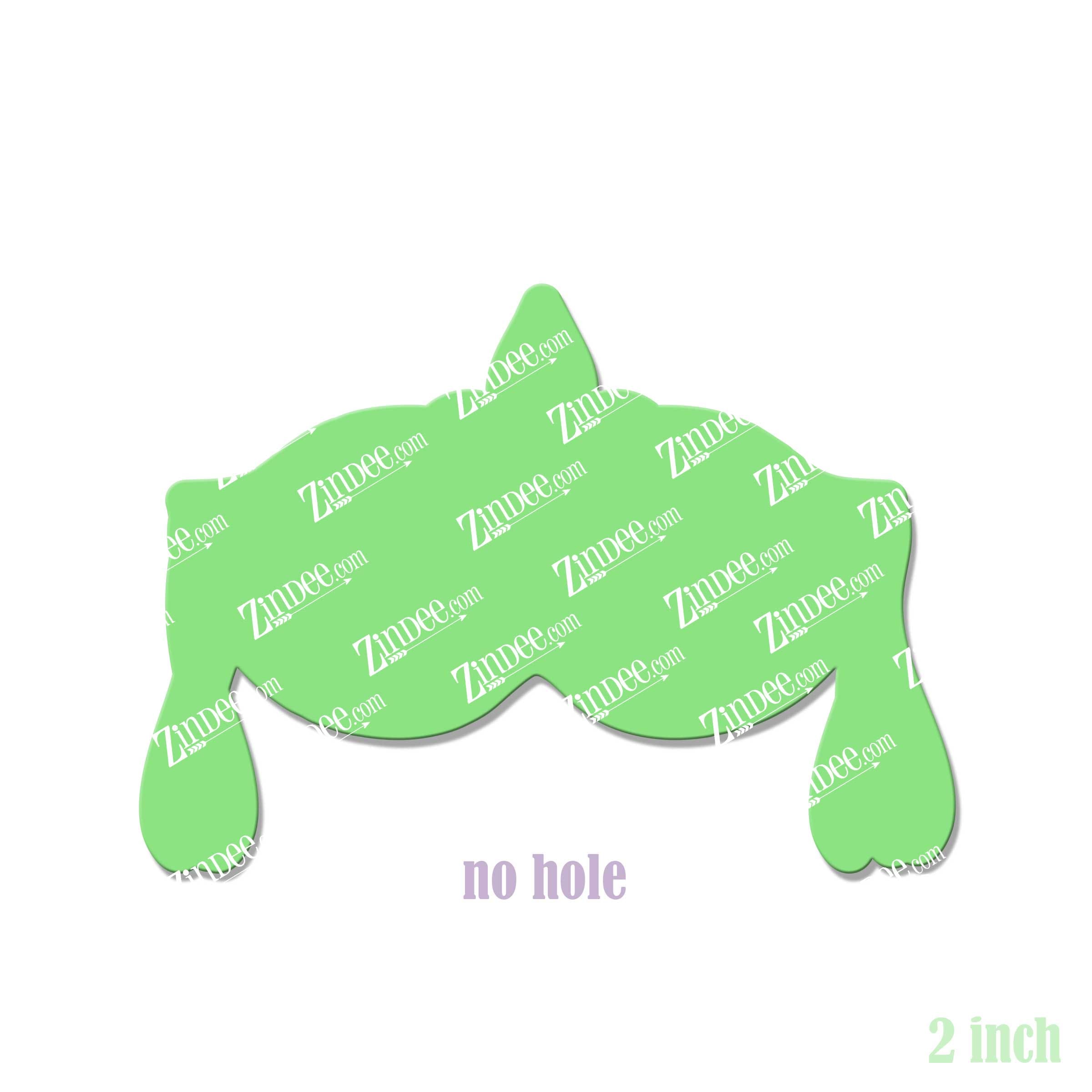 Alternative view of Mardi Gras Mask Acrylic Blank- Sticker- UV DTF (2 inch) NO HOLE