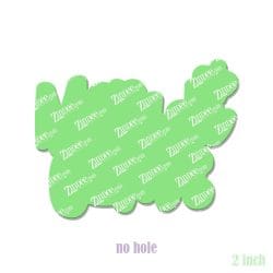Alternative view of Mardi Gras (word) – Acrylic Badge Reel Blank (2") No Hole | Optional Sticker or UV DTF