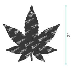 Alternative view of Marijuana Leaf – Acrylic Keychain Blank (3") | Optional Sticker or UV DTF