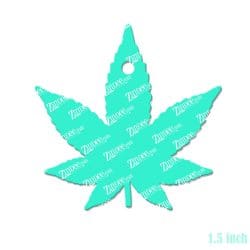 Alternative view of Marijuana Leaf Acrylic Blank- Sticker- UV DTF (1.5 inch)