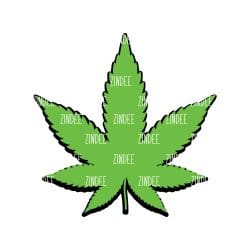 Marijuana Leaf Acrylic Blank- Sticker- UV DTF (1.5 inch)