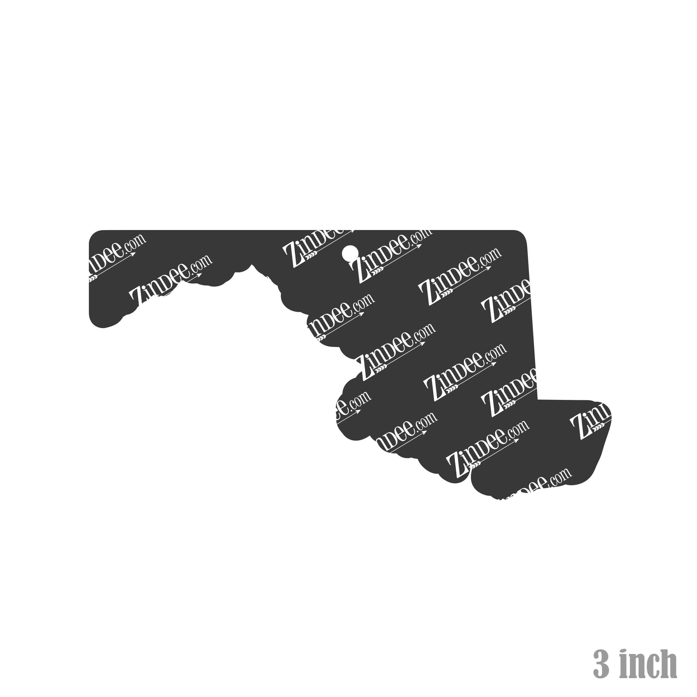 Alternative view of Maryland Acrylic Blank- Sticker- UV DTF (3 inch)