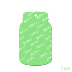 Alternative view of Mason Jar – Acrylic Keychain Blank (2") | Optional Sticker or UV DTF