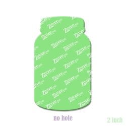 Alternative view of Mason Jar – Acrylic Badge Reel Blank (2") No Hole | Optional Sticker or UV DTF