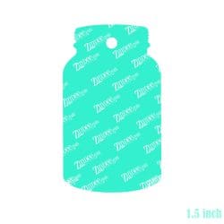 Alternative view of Mason Jar Acrylic Blank- Sticker- UV DTF (1.5 inch)