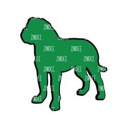 Alternative view of Mastiff acrylic blank (3 inch)