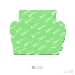 Alternative view of Maybe Swearing Will Help – Acrylic Badge Reel Blank (2") No Hole | Optional Sticker or UV DTF
