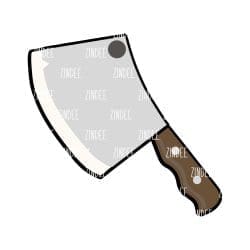 Alternative view of Meat Cleaver acrylic blank (3 inch)