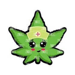 Medical Marijuana – Acrylic Badge Reel Blank (2") No Hole | Optional Sticker or UV DTF