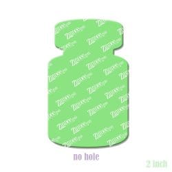 Alternative view of Medicine Vial – Acrylic Badge Reel Blank (2") No Hole | Optional Sticker or UV DTF