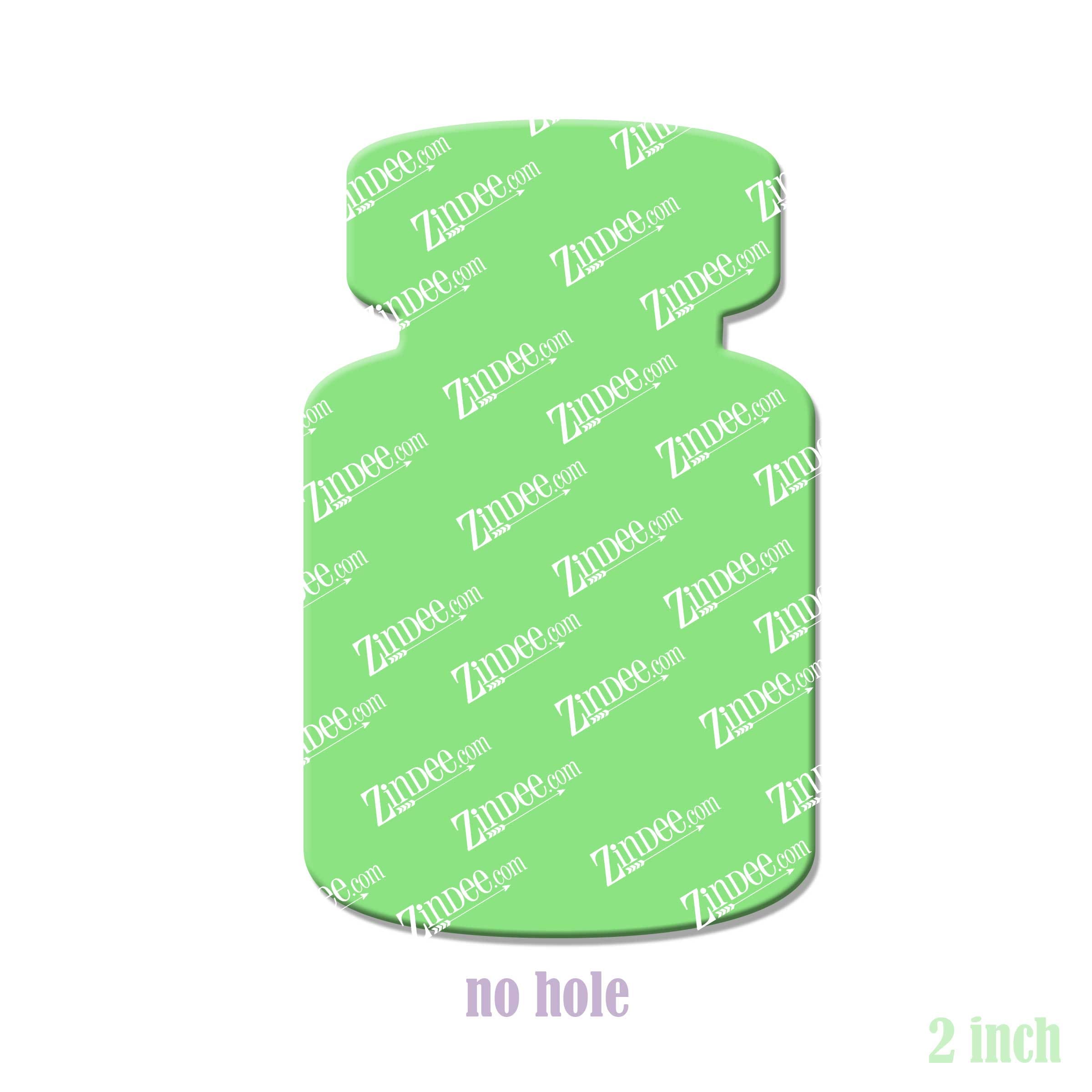 Alternative view of Medicine Vial Acrylic Blank- Sticker- UV DTF (2 inch) NO HOLE