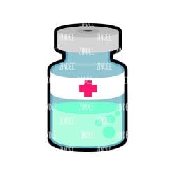 Medicine Vial Acrylic Blank- Sticker- UV DTF (2.5 inch)