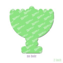 Alternative view of Menorah – Acrylic Badge Reel Blank (2") No Hole | Optional Sticker or UV DTF