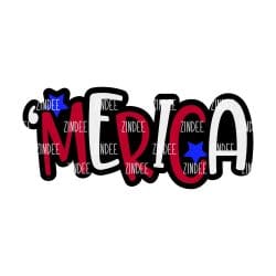 Merica – Acrylic Badge Reel Blank (2") No Hole | Optional Sticker or UV DTF