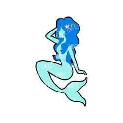 Alternative view of Mermaid (full body) acrylic blank (3 inch)
