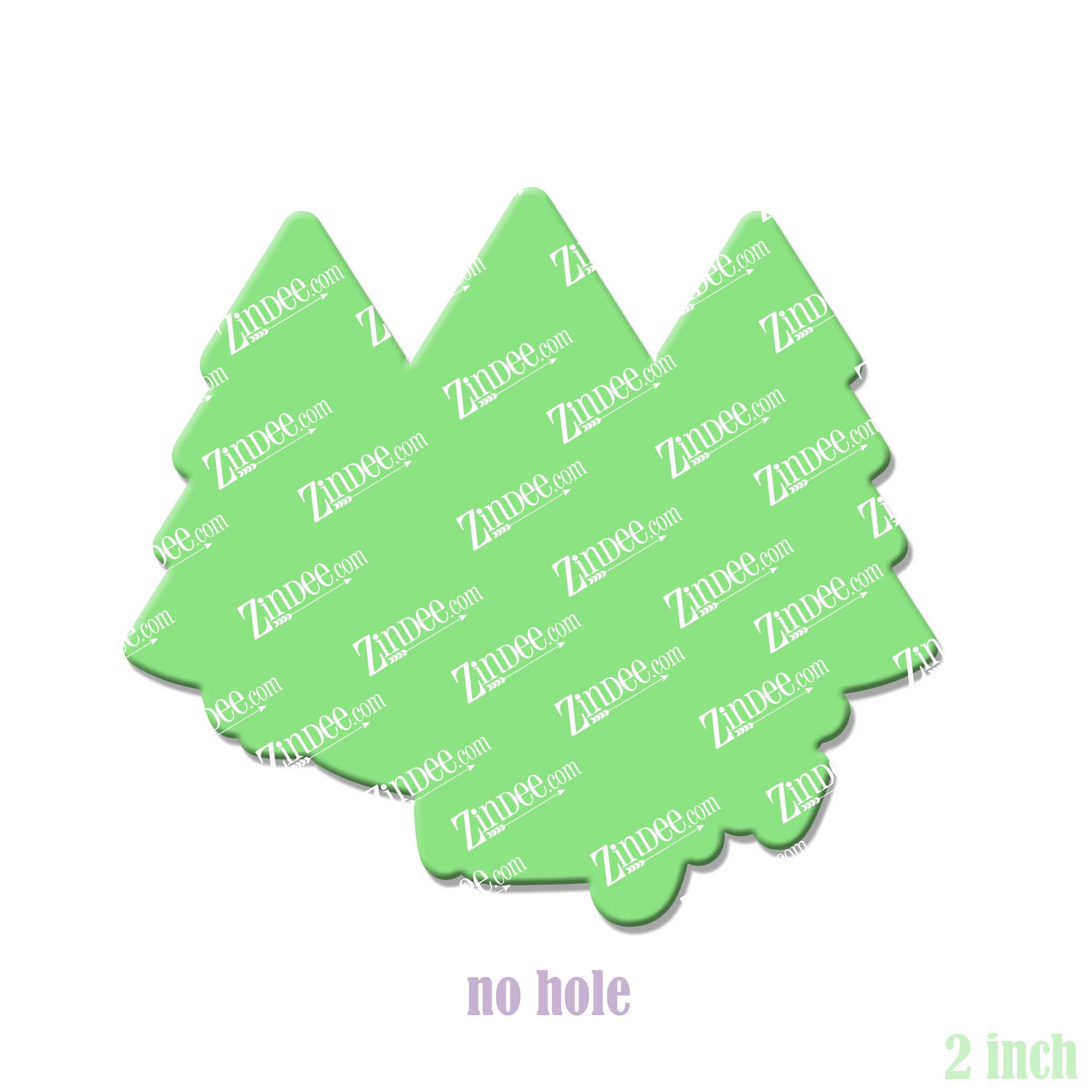 Alternative view of Merry and Bright Acrylic Blank- Sticker- UV DTF (2 inch) NO HOLE
