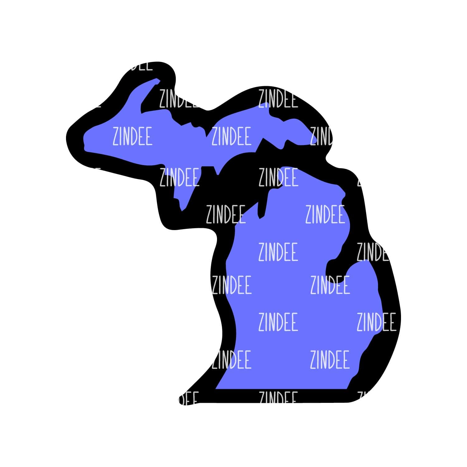 Michigan Acrylic Blank- Sticker- UV DTF (3 inch)
