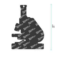 Alternative view of Microscope – Acrylic Keychain Blank (3") | Optional Sticker or UV DTF