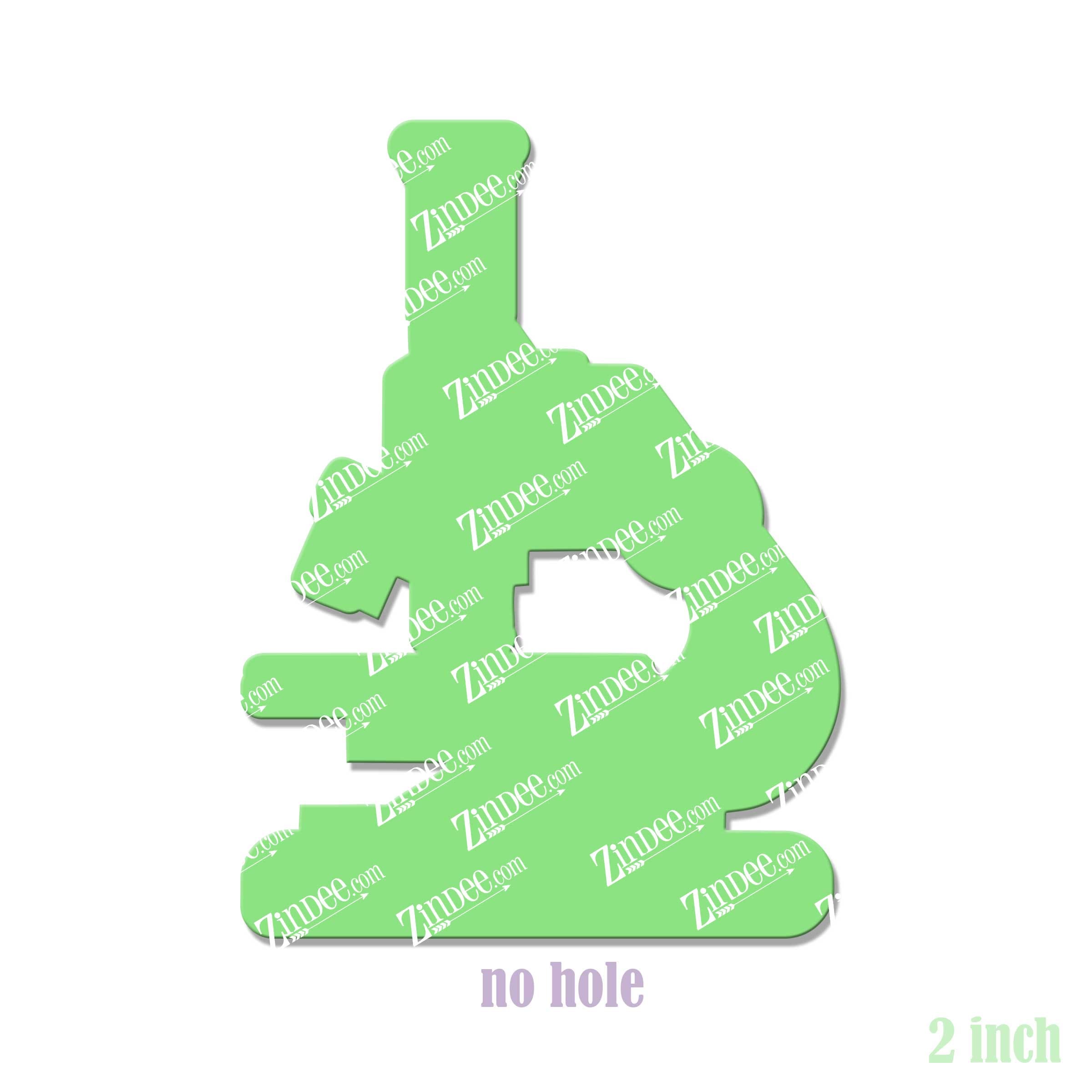 Alternative view of Microscope Acrylic Blank- Sticker- UV DTF (2 inch) NO HOLE