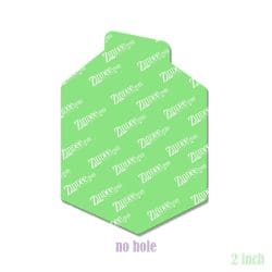 Milk Carton – Acrylic Badge Reel Blank (2") No Hole | Optional Sticker or UV DTF