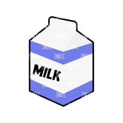 Milk Carton – Acrylic Keychain Blank (2.5") | Optional Sticker or UV DTF
