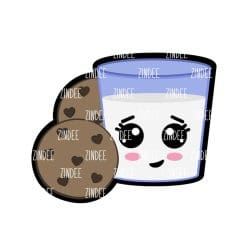 Milk Cookies – Acrylic Badge Reel Blank (2") No Hole | Optional Sticker or UV DTF
