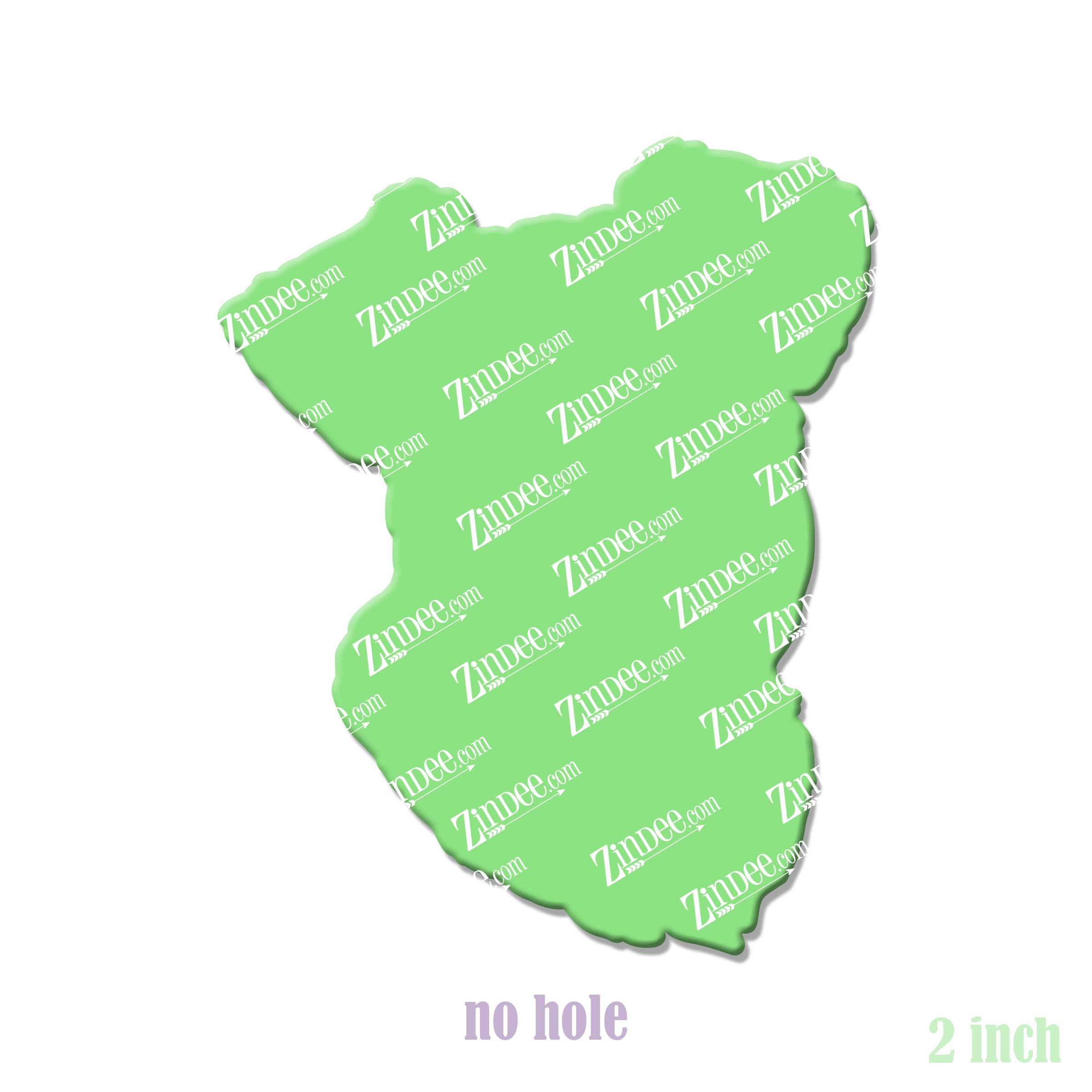 Mini Schnauzer Head acrylic blank (2 inch) NO HOLE