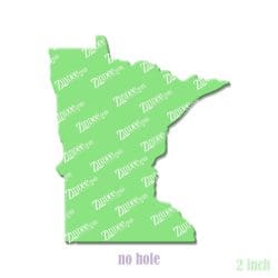 Alternative view of Minnesota – Acrylic Badge Reel Blank (2") No Hole | Optional Sticker or UV DTF