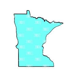 Minnesota – Acrylic Badge Reel Blank (2") No Hole | Optional Sticker or UV DTF