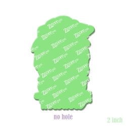 Alternative view of Mom with Bandana – Acrylic Badge Reel Blank (2") No Hole | Optional Sticker or UV DTF