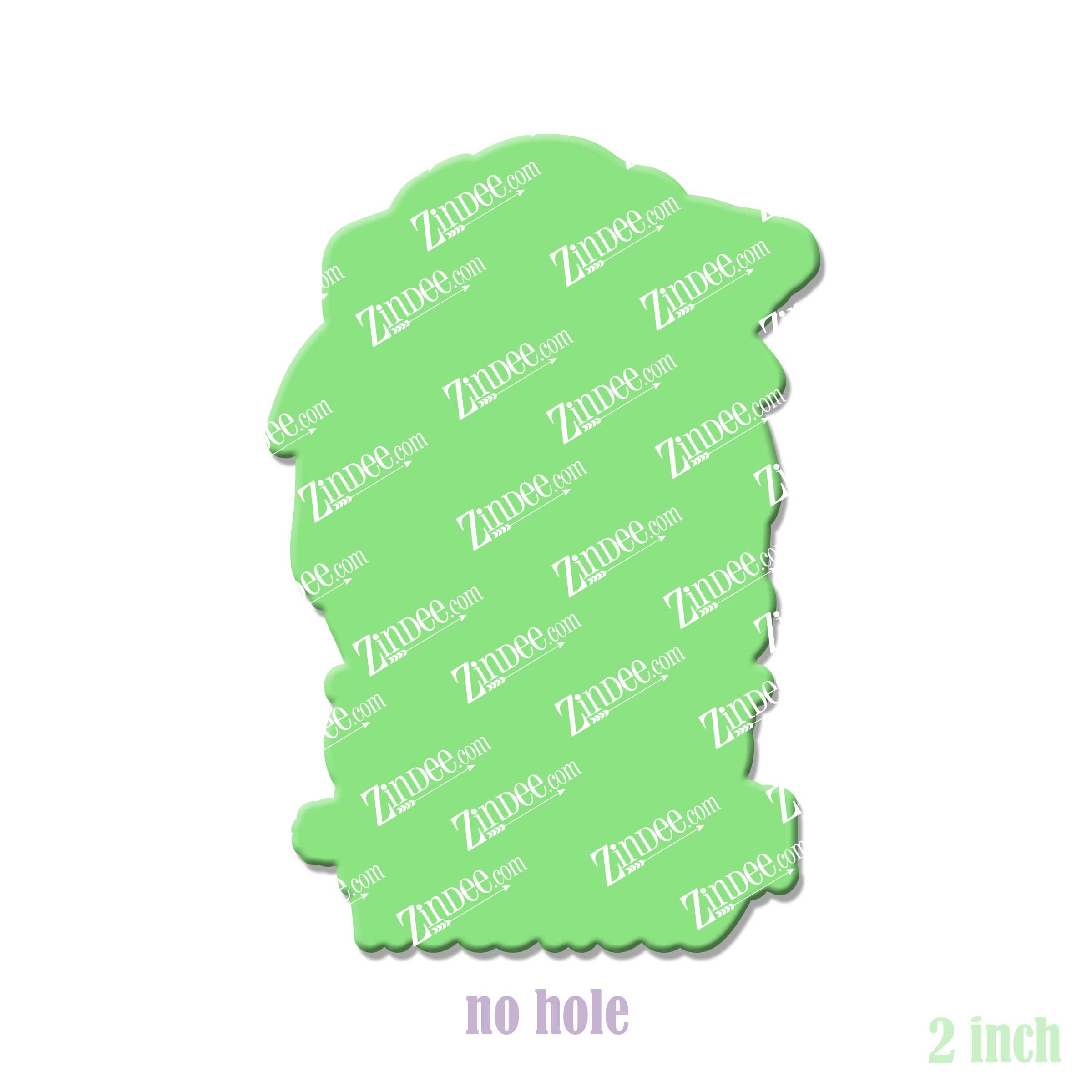 Alternative view of Mom with Bandana Acrylic Blank- Sticker- UV DTF (2 inch) NO HOLE