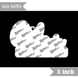 Mom with Space 3 inch (White Acrylic)