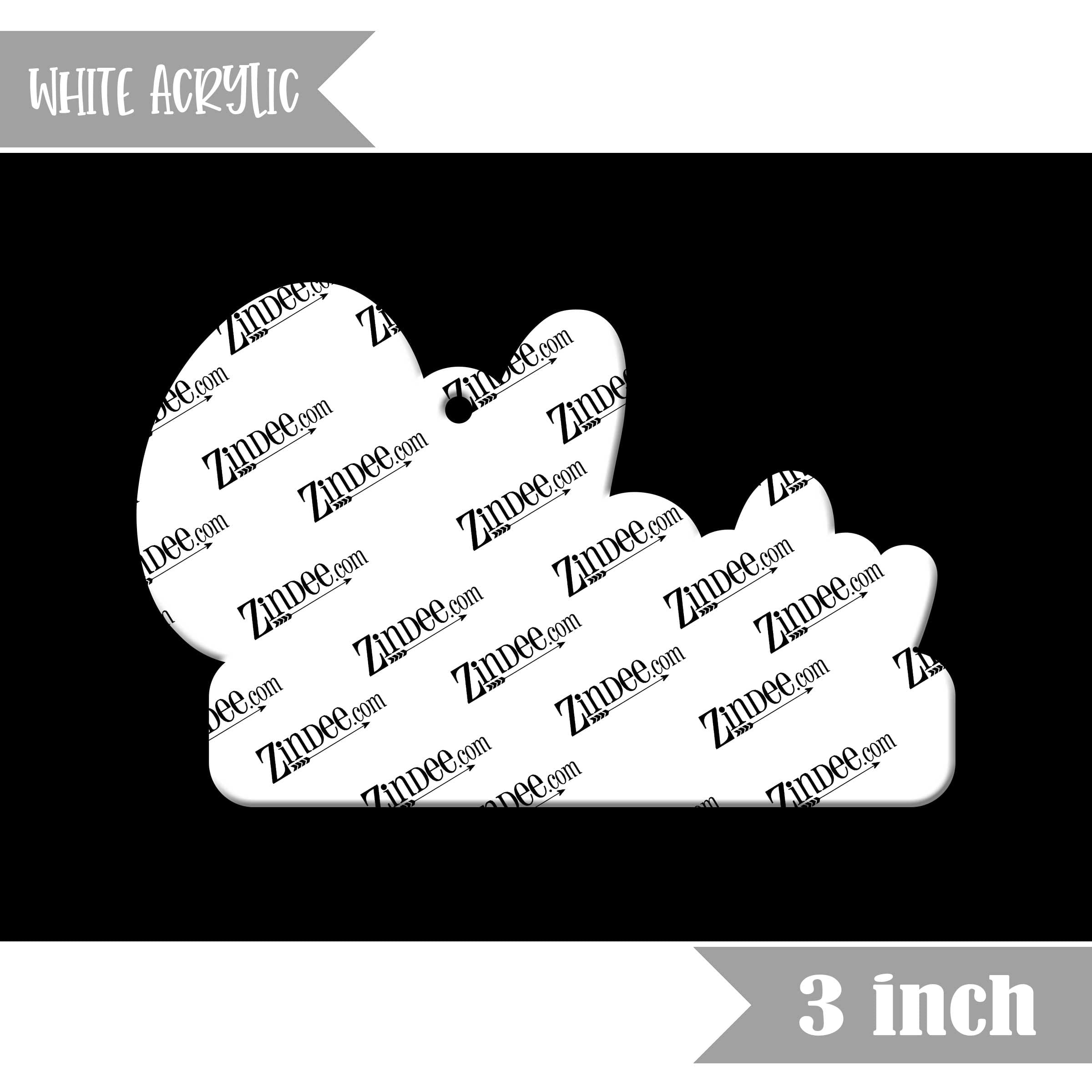 Mom with Space 3 inch (White Acrylic)