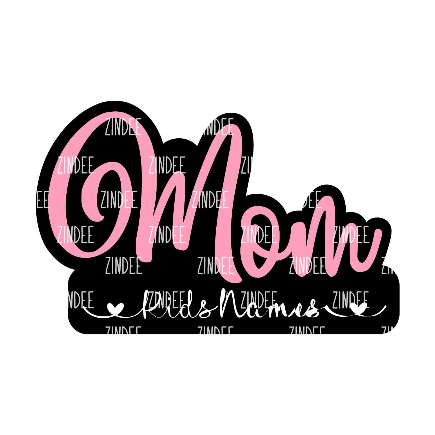 Mom with Space Acrylic Blank- Sticker- UV DTF (2 inch) NO HOLE