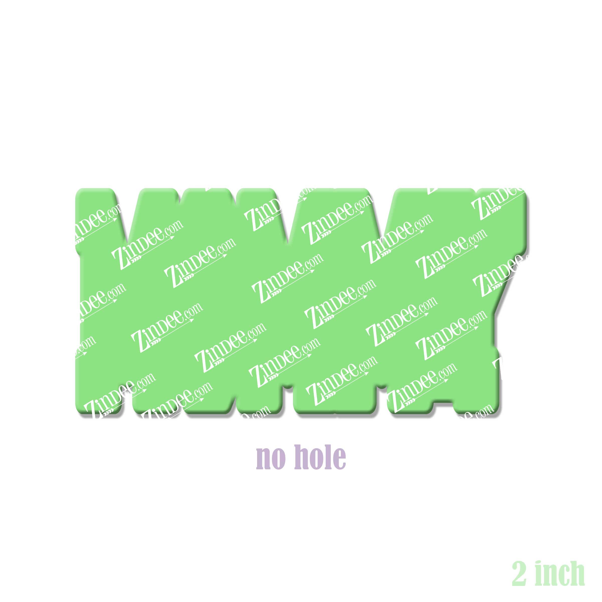 Mommy (block) (word) acrylic blank (2 inch) NO HOLE (5 piece minimum)