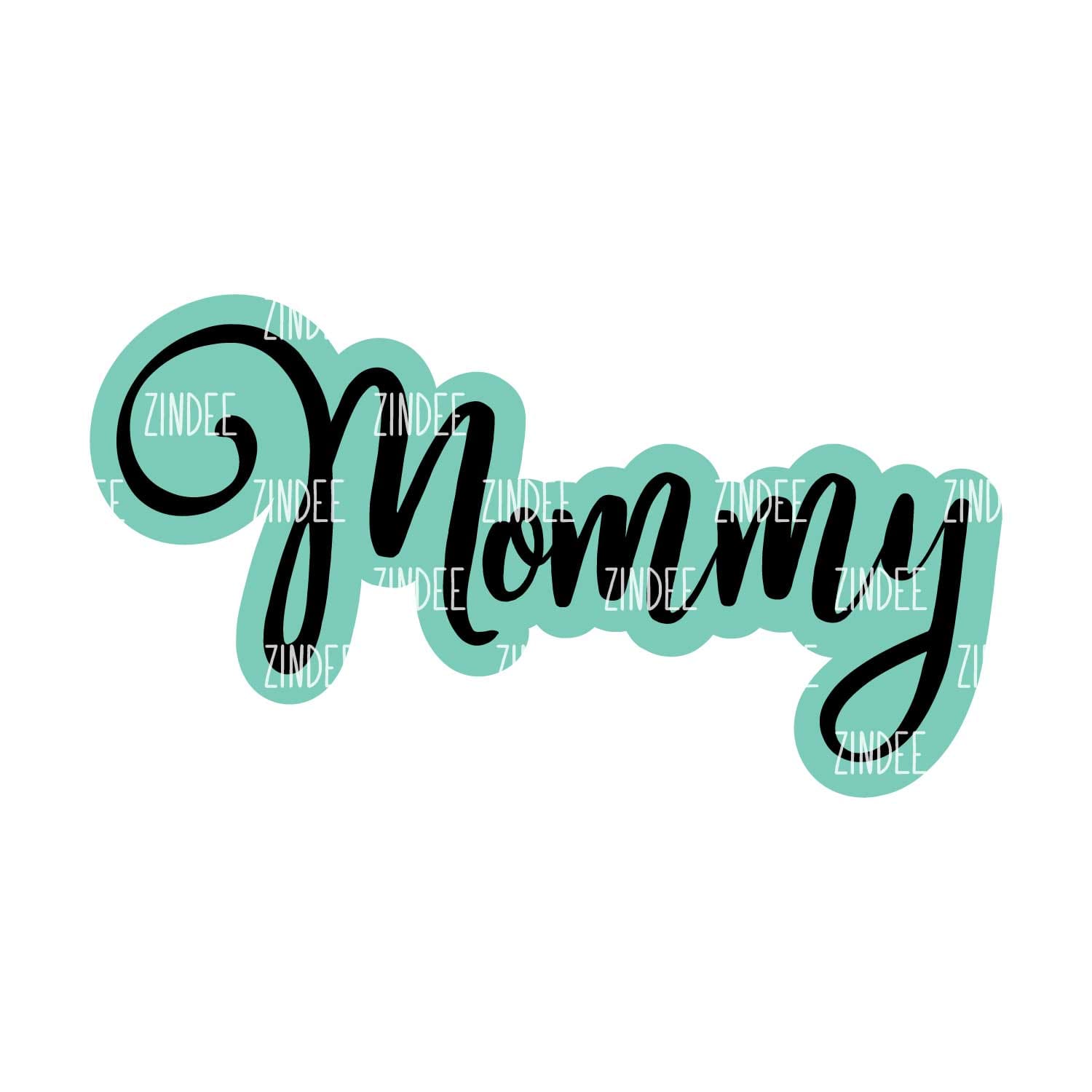 Alternative view of Mommy (word) acrylic blank (2 inch) NO HOLE (10 PIECE MINIMUM)