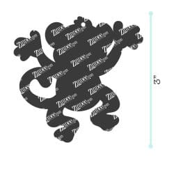 Alternative view of Monkey – Acrylic Keychain Blank (3") | Optional Sticker or UV DTF