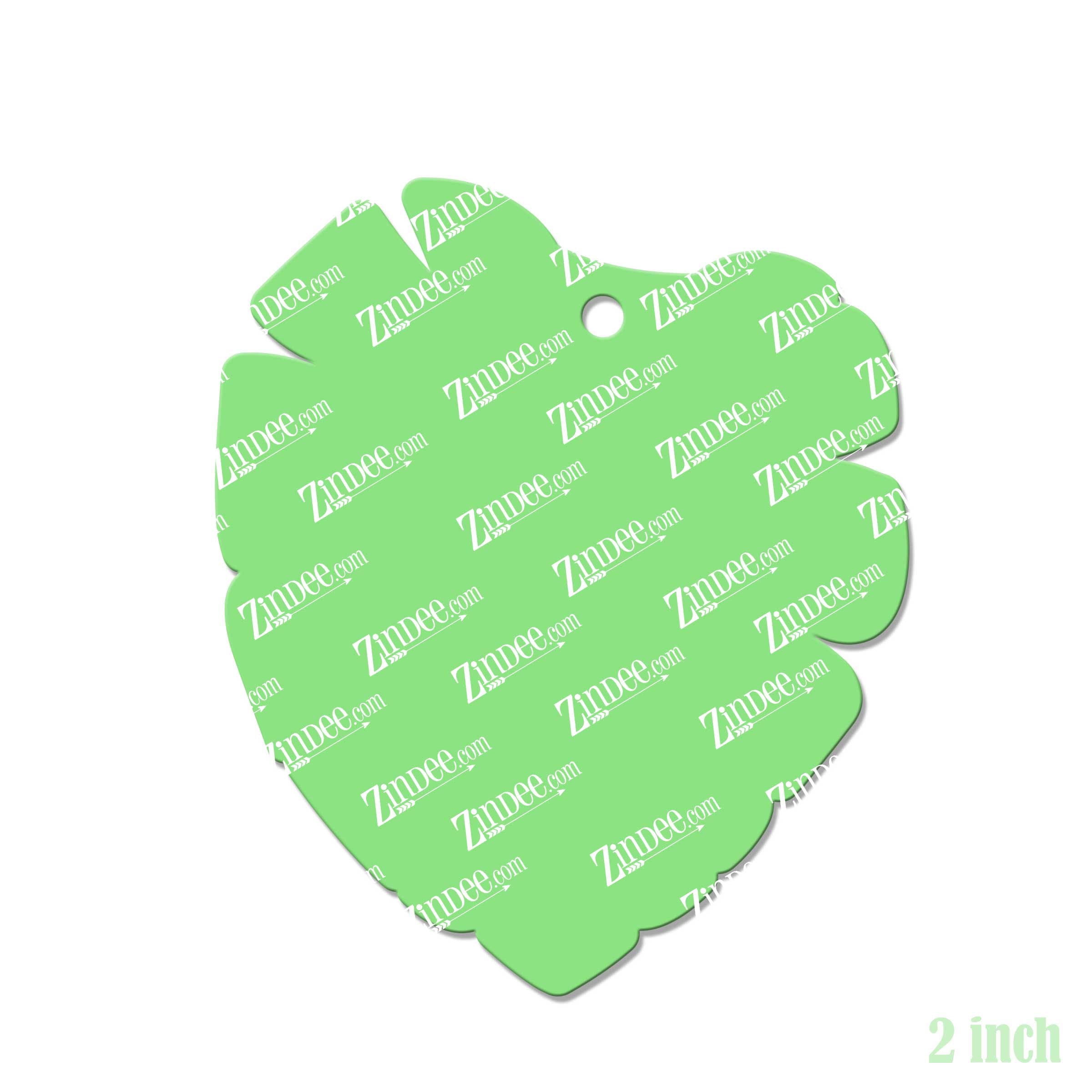 Alternative view of Monstera Leaf Acrylic Blank- Sticker- UV DTF (2 inch)