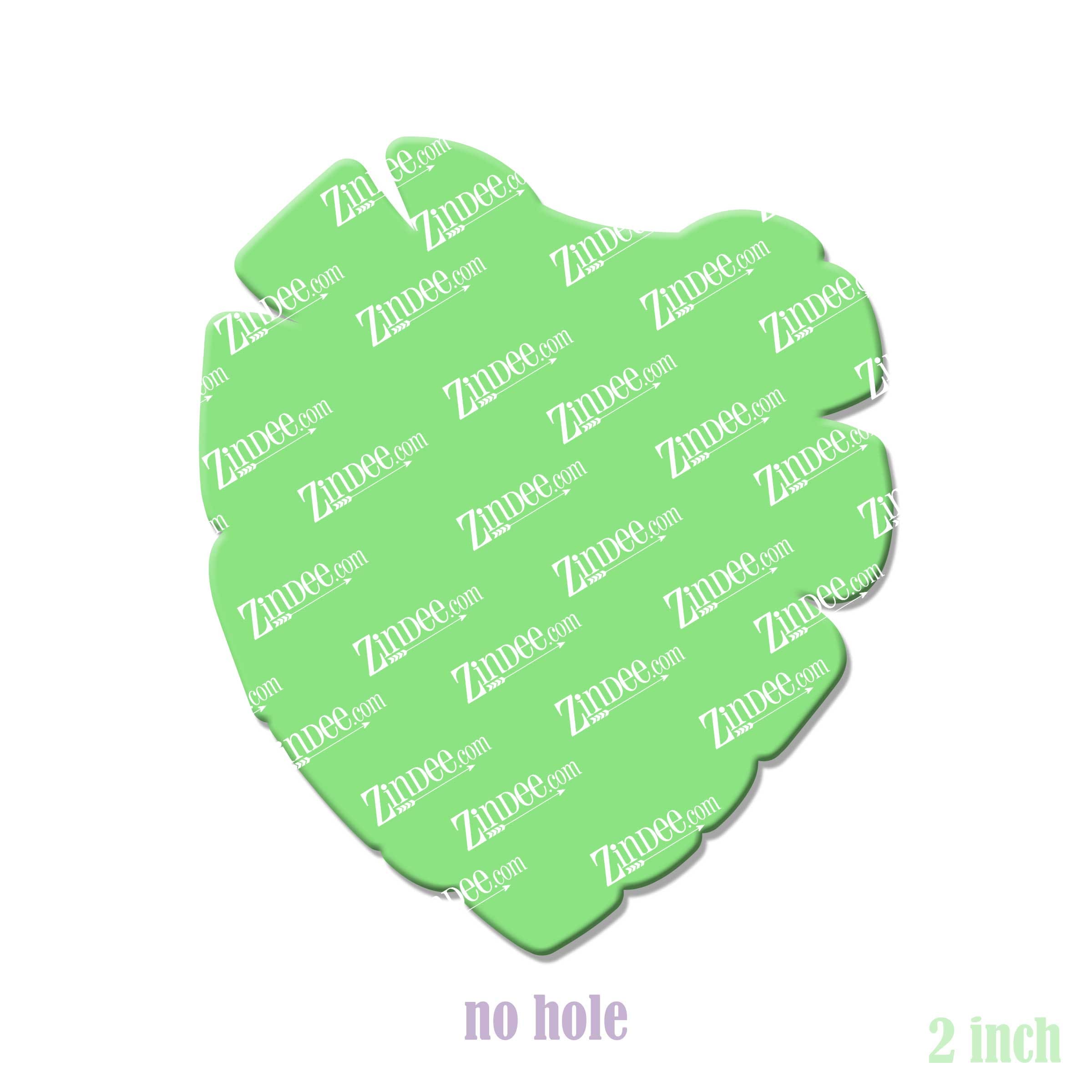 Alternative view of Monstera Leaf Acrylic Blank- Sticker- UV DTF (2 inch) NO HOLE