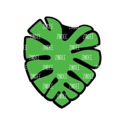 Monstera Leaf – Acrylic Keychain Blank (2") | Optional Sticker or UV DTF