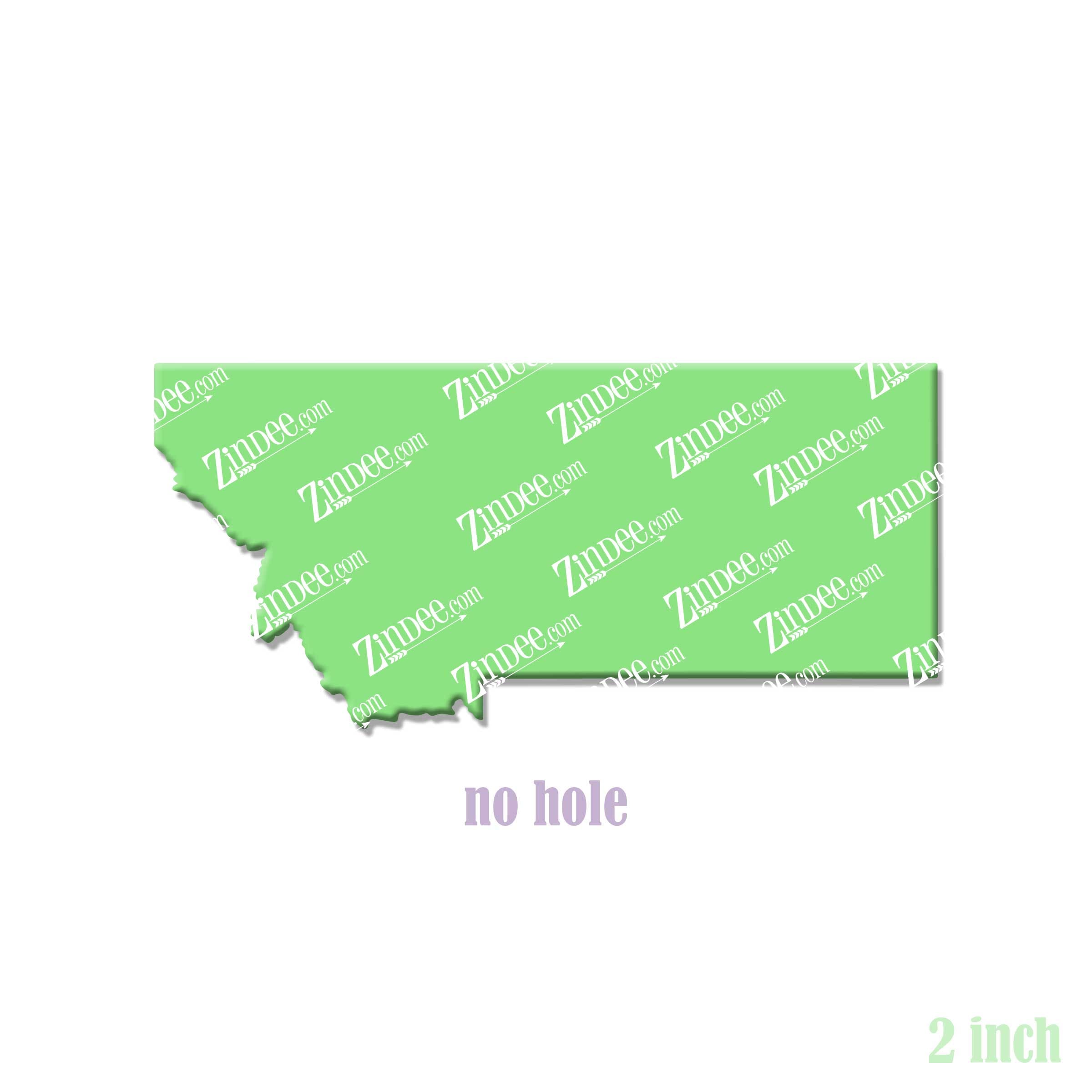 Alternative view of Montana Acrylic Blank- Sticker- UV DTF (2 inch) NO HOLE