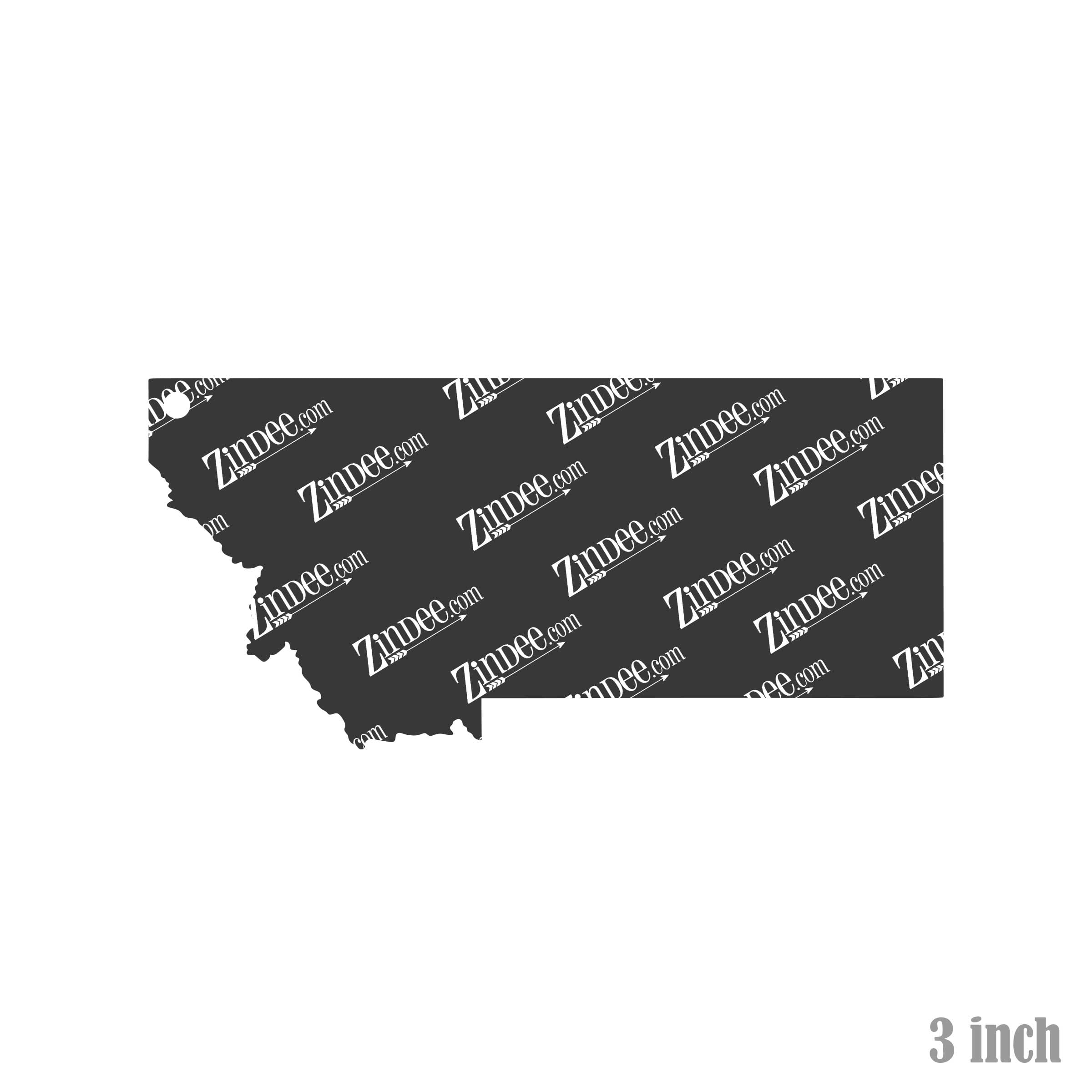 Alternative view of Montana Acrylic Blank- Sticker- UV DTF (3 inch)