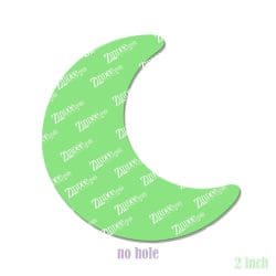 Alternative view of Moon – Acrylic Badge Reel Blank (2") No Hole | Optional Sticker or UV DTF
