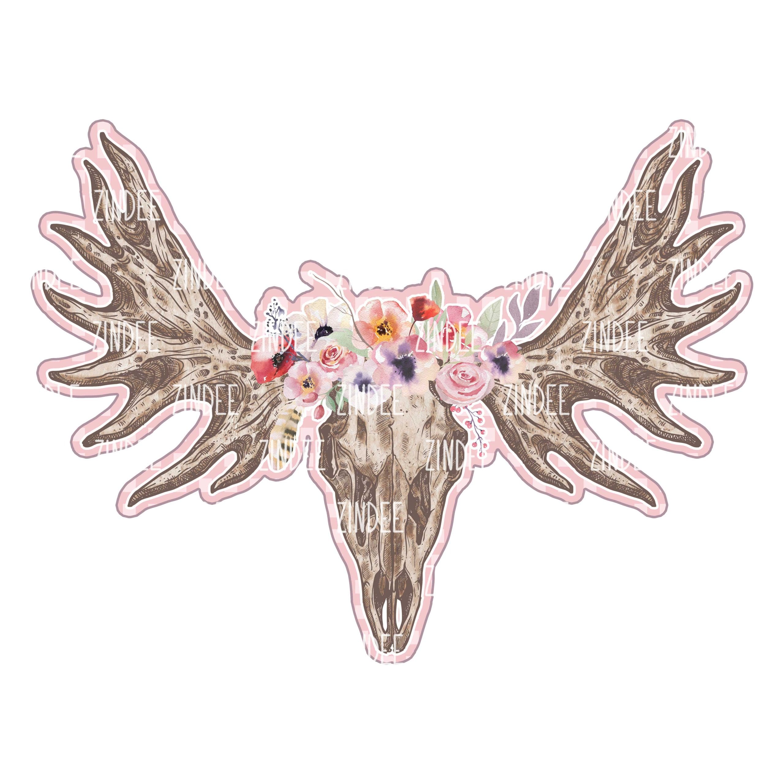 Moose Boho Skull (download)
