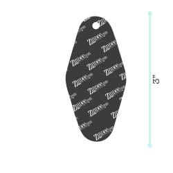 Alternative view of Hotel Key Fob – Acrylic Keychain Blank (3") | Optional Sticker or UV DTF