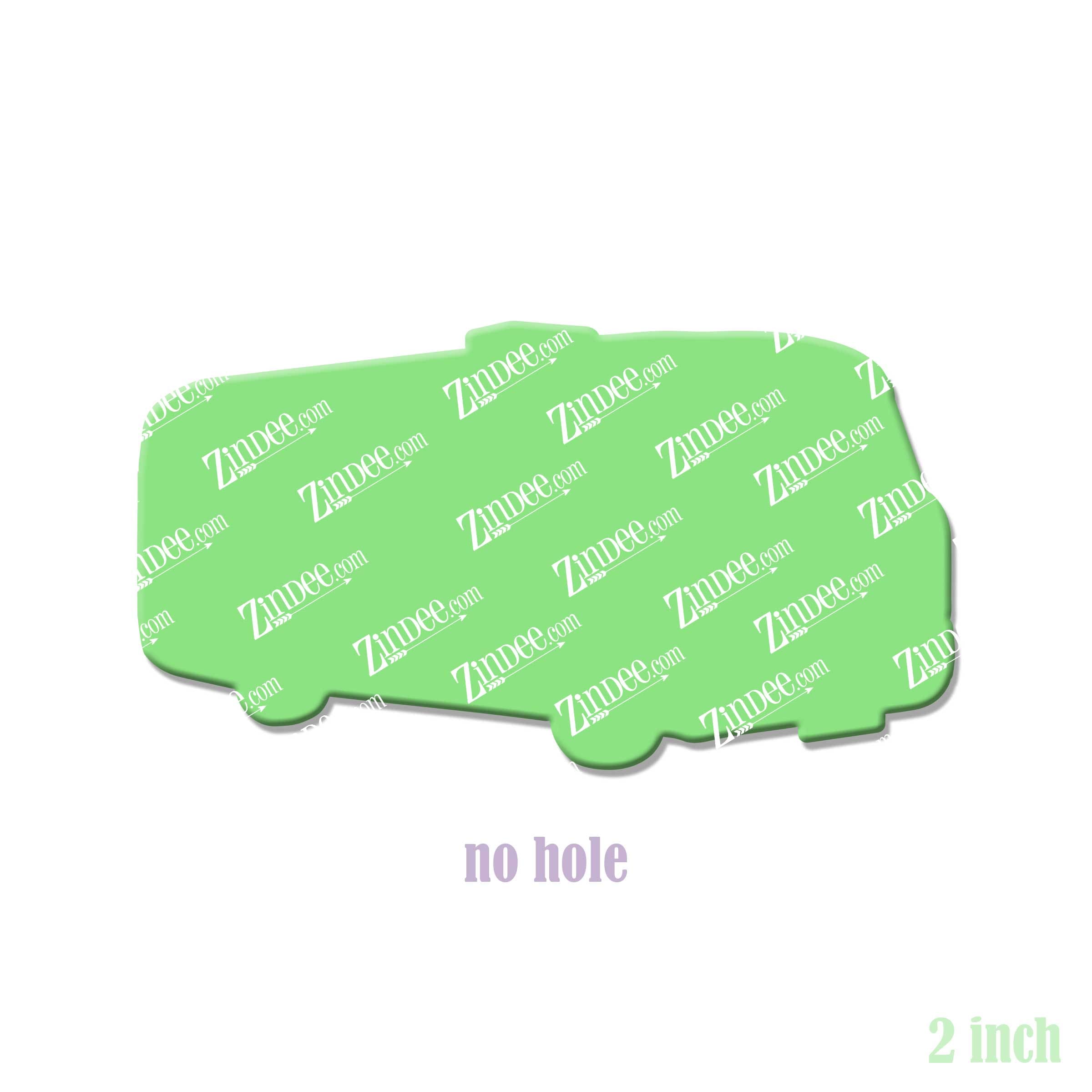 Motorhome acrylic blank (2 inch) NO HOLE (10 PIECE MINIMUM)