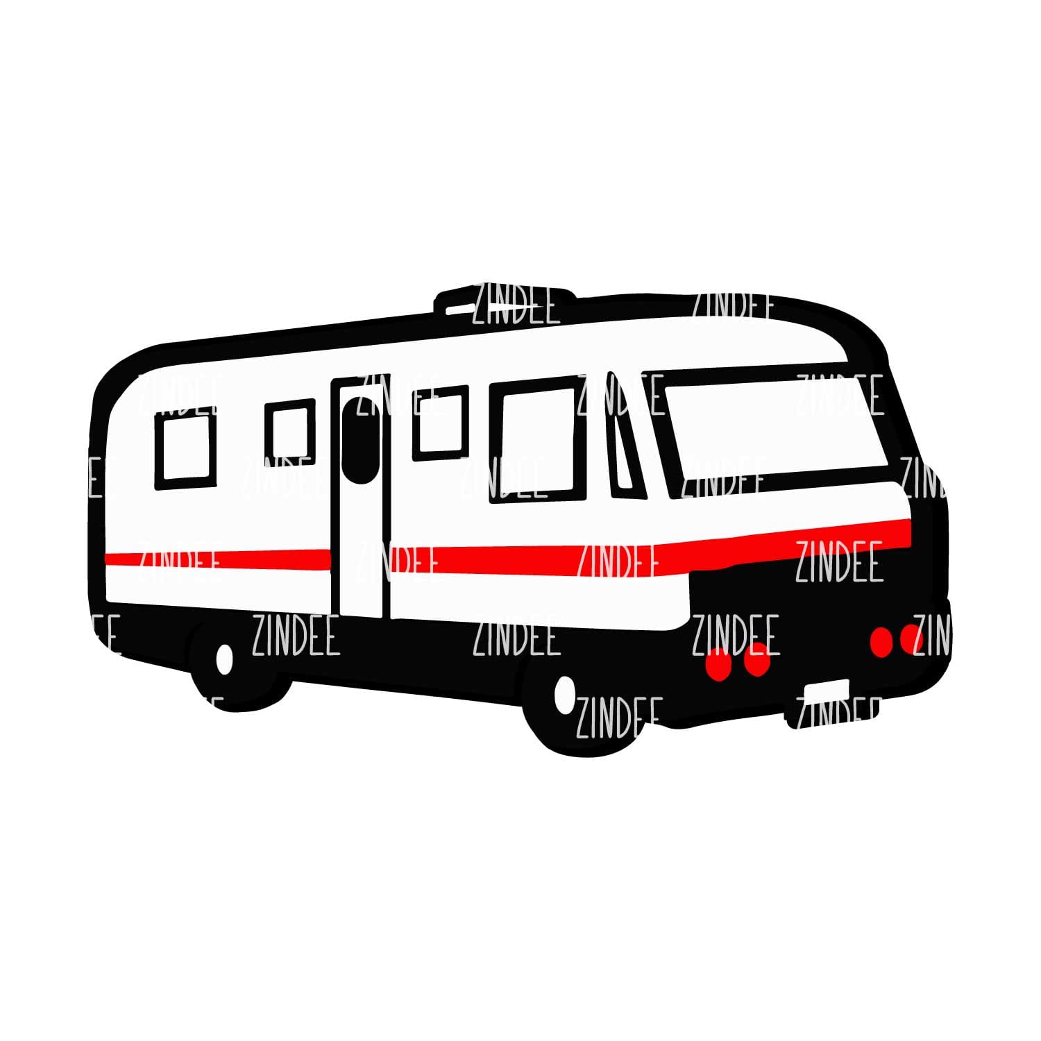 Alternative view of Motorhome acrylic blank (3 inch)